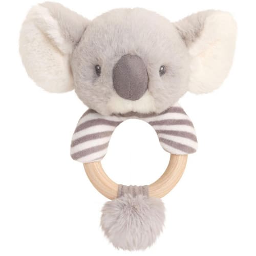 14cm Keeleco Cozy Koala Ring Rattle - Little Comfort Friend