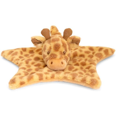 32cm Keeleco Huggy Giraffe Blanket - Soft Cuddle Friend