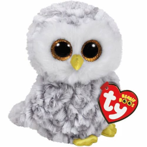TY Owlette White Owl – Beanie Boos - Gentle Cuddle Toy