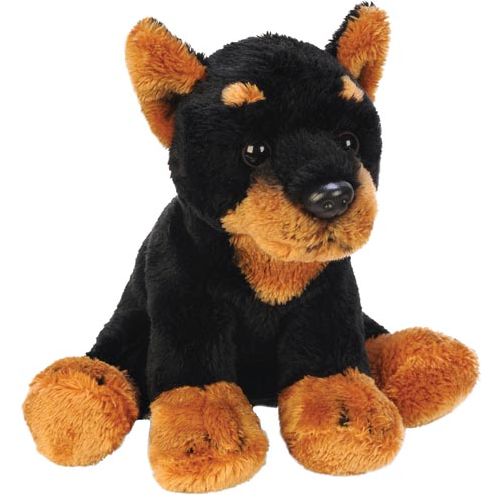 Sitting Doberman - Cozy Bedtime Buddy