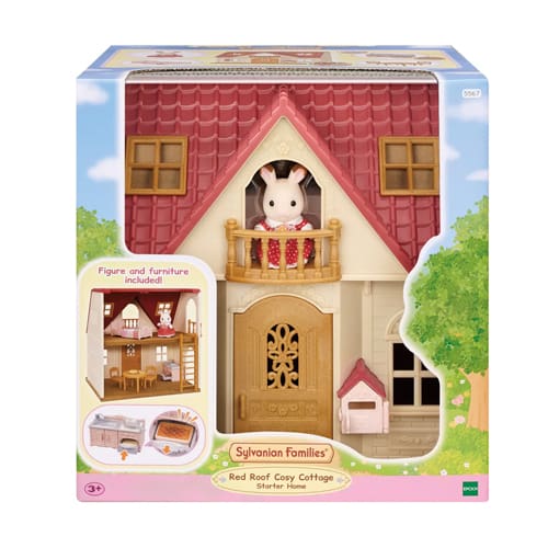 Sylvanian Families Red Roof Cosy Cottage Starter Home - Creative Desk Time