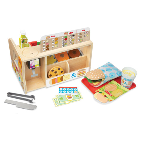 Wooden Slice & Stack Sandwich Counter - Creative Build Time